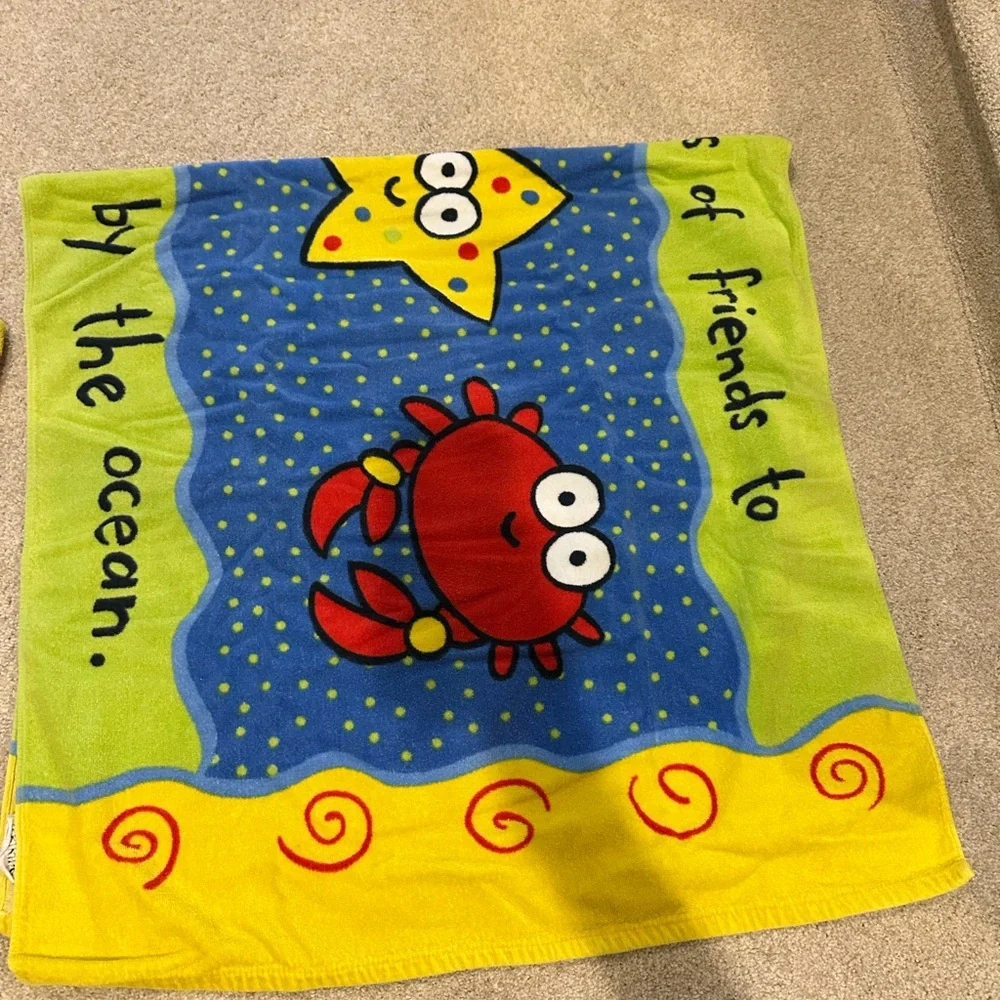 Colorful Ocean-Themed Towel Bundle